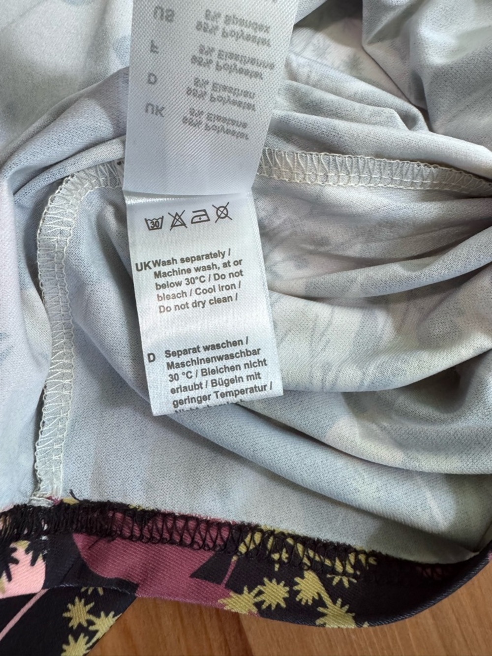 BAISHENGGT Apricot Floral 3/4 Sleeve Tunic Top Size 2XL New With Tags - Picture 9 of 9